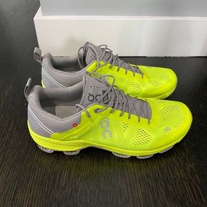 On Running Cloudsurfer in Neon Yellow Size 11